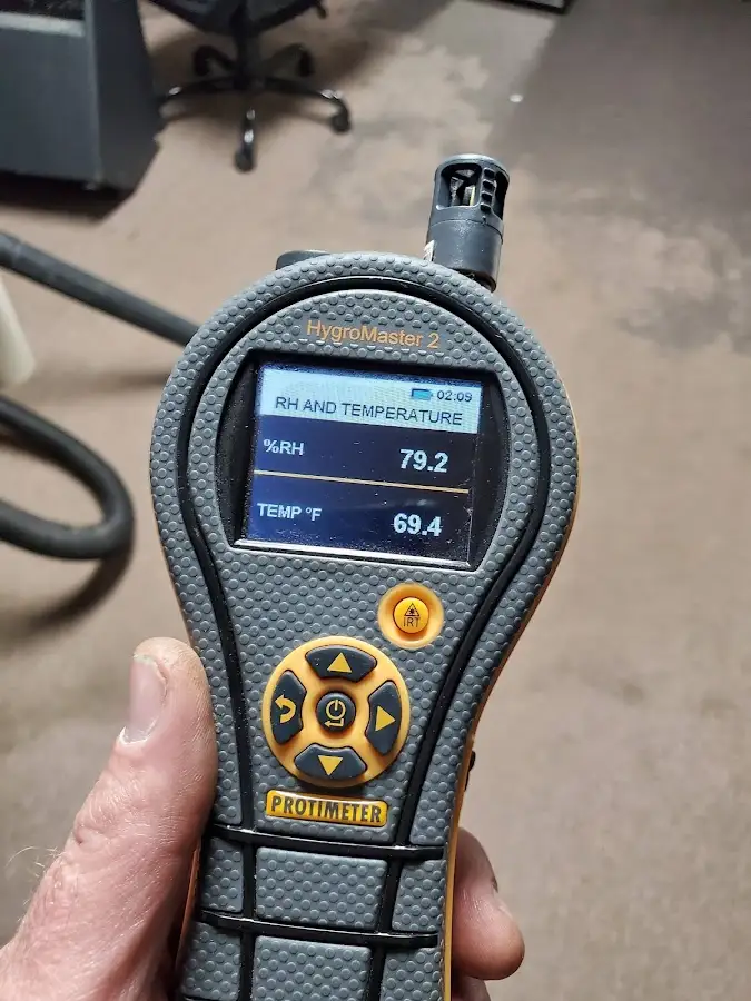 Moisture meter humidity assessment for Fire & Smoke Damage Restoration in Hoover