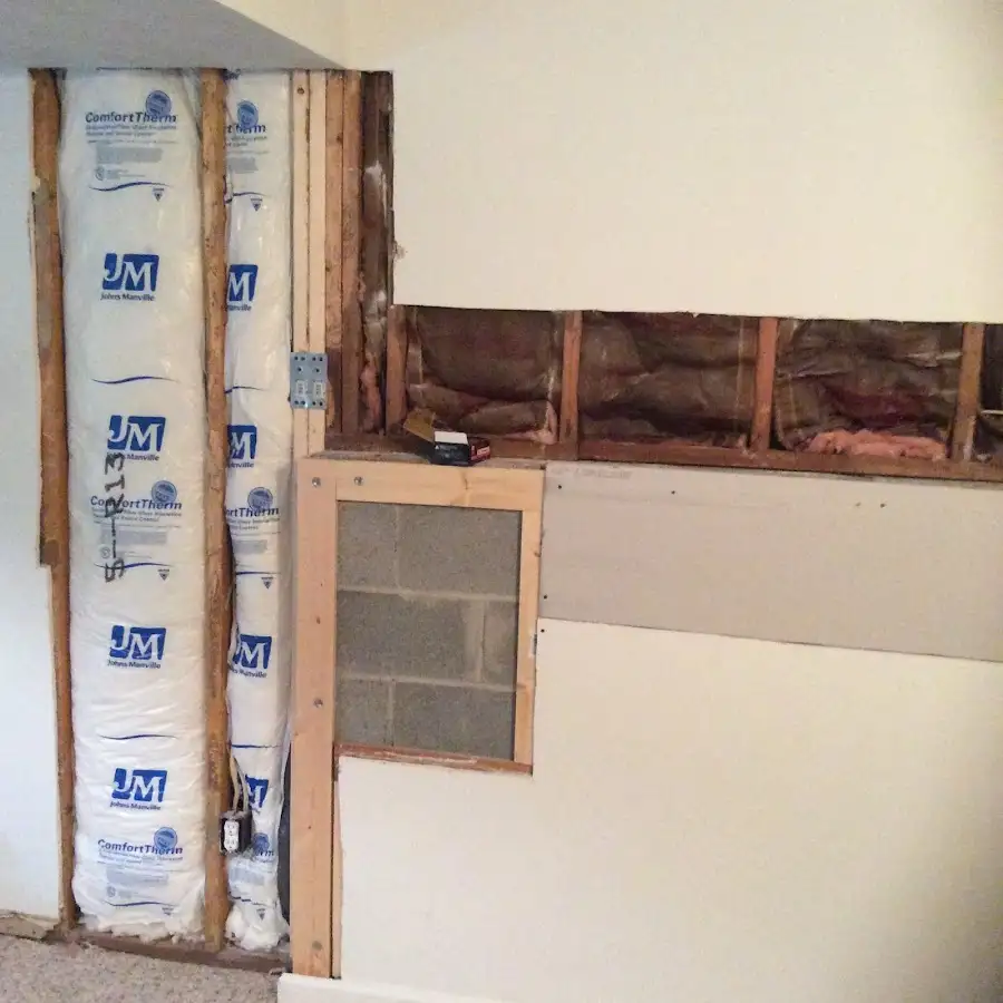 Wall insulation replacement during Contents Cleaning & Restoration in Hoover